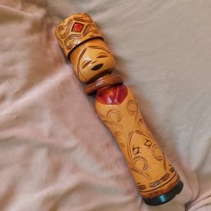 20" Wooden carved Kokeshi doll